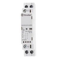 223200124520 Finder 22 Contactor, 12 V dc Coil, 2-Pole, 25 A, 2.2 W 12 V, 1 NO/1 NC, 250 V dc, 440V ac