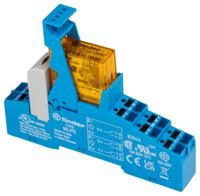 48p582300060spa Finder 48 Series Interface Relay Module, DIN Rail Mount, 230V ac Coil, DPDT-2C/0, 2-Pole, 8A Load