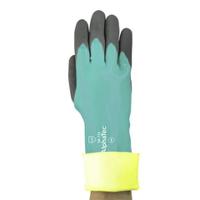 58735080 Ansell AlphaTec 58-735 Green Acrylic Nitrile Work Gloves, Size 8, Nitrile Coating