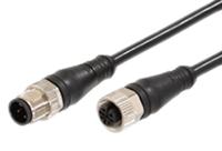 120066-8993 Molex Female 5 way M12 to Male 5 way M12 Sensor Actuator Cable, 2 m