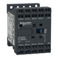 ca4kn313bw3 Schneider Electric Control Relay 3NO + 1NC, 10 A Contact Rating, 0.0018 kW, 24 Vdc, 3PST, TeSys