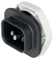43120002 Schurter S16 Panel Mount IEC Connector Male, 10A, 250 V