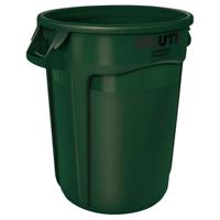 fg263200dgrn Rubbermaid Commercial Products Vented Brute 32gal Green Resin Waste Bin