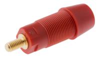 sab-6922-au-rt Schutzinger Red Female Banana Socket, 4 mm Connector, 32A, 1000V, Gold Plating