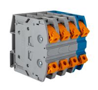 3260112 Phoenix Contact  PTPOWER 95-3L/N Series Blue, Grey, 25 → 95mm², Single-Level, Push In Termination, ATEX