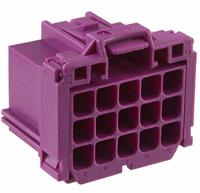 5-968973-1 TE Connectivity, AMP MCP 2.8 Automotive Connector Socket Purple 15 Way