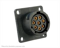 uts0128s Souriau Sunbank by Eaton Circular Connector, 8 Contacts, Flange, Standard Connector, Plug, Female, IP68, IP69K, UTS