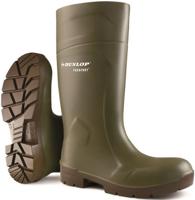 ca61831 Dunlop Green Steel Toe Capped Unisex Safety Wellingtons, UK 4, EU 37