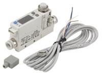 pfm750s-c8-a-w SMC PFM Series Integrated Display Flow Switch for Dry Air, Gas, 1 L/min Min, 50 L/min Max