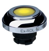 ex-rdlgb Schmersal EX-RDL Series Yellow Illuminated Momentary Push Button Head, 22.3mm Cutout, IECEx