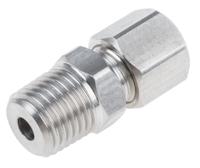 123-5570 RS PRO 1/4 NPT Compression Fitting for Use with Thermocouple or PRT Probe, 4.5mm Probe, RoHS Compliant Standard