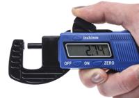 123-0918 RS PRO Thickness Meter, 0mm - 12mm, ±0.1 mm Accuracy, 0.01 mm Resolution, LCD Display