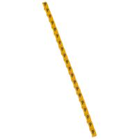 0-384-25 Legrand Clip On Cable Marker, Black on Yellow, Pre-printed "P", for Cable, 0 384 25