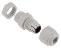 f7000700r SIB SIB-TEC Series Grey PA 6 Cable Gland, PG7 Thread, 2.5mm min., 6.5mm max., IP68