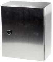 842-8386 RS PRO 304 Stainless Steel Wall Box, IP66, 300 mm x 250 mm x 150mm