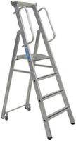 341633 Zarges Aluminium 4 steps Step Ladder, 1.04m platform height, 2.150m open length