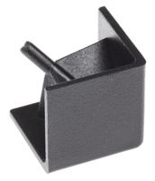 3842548720 Bosch Rexroth Black Polypropylene Corner Bracket Cap, 20 x 20R Strut Profile, 6mm Groove