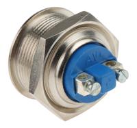 av031003c910 APEM Push Button Switch, Momentary, Panel Mount, 22.2mm Cutout, SPST, 24/48V dc