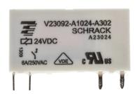 v23092a1024a302 TE Connectivity PCB Mount Power Relay, 24V dc Coil, 6A Switching Current, SPST