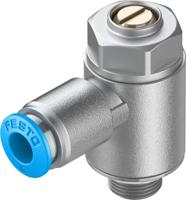 grla-18-qs-6-mf-d Festo GRLA Series Tube Exhaust Valve, 6mm Tube Inlet Port x G 1/8 Outlet Port, 537075