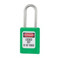s31grn Master Lock Green 1-Lock Zenex Thermoplastic Safety Lockout Padlock, 5mm Shackle