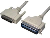 286-3368 RS PRO 25 Pin D-sub to Male Centronics Parallel Cable, 2m, Grey Sheath