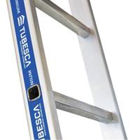 02410210 TUBESCA Aluminium 10 steps Ladder, 7.8m platform height, 2.97m open length