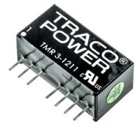 tmr-3-1211 TRACOPOWER TMR 3 DC-DC Converter, 5V dc/ 600mA Output, 9 → 18 V dc Input, 3W, Through Hole, +85°C Max Temp -40°C
