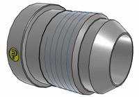 16-12trtxs Parker Hydraulic Straight Threaded Reducer UNF 1 5/16-12 Female to UNF 1 1/16-12 Male, 16-12TRTXS