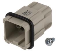11250000 EPIC Heavy Duty Power Connector Insert, 10A, Male, H-D Series, 8 Contacts