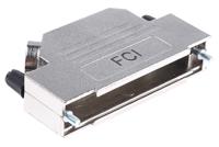 8655mhra3702klf Amphenol Communications Solutions 8655MHR Series Die Cast Zinc Angled D Sub Backshell, 37 Way, Strain Relief