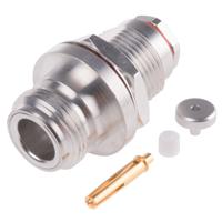 r161321000w Radiall, Jack Panel Mount N Connector, 50Ω, Clamp Termination, Straight Body