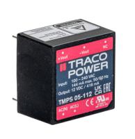 tmps-05-112 TRACOPOWER Switching Power Supply, TMPS 05-112, 12V dc, 540mA, 5W, 1 Output, 85 → 264V ac Input Voltage
