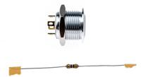 175-8549 RS PRO Illuminated Push Button Switch, Momentary, Panel Mount, 16mm Cutout, SPST, White LED, 36V dc, IP67