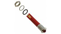 q8p1cxxr220e APEM Q8 Series Red Panel Mount Indicator, 220V ac, 8mm Mounting Hole Size, Faston, Solder Lug Termination, IP67