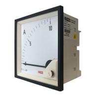 186-2459 RS PRO Analogue Panel Ammeter 10 (Input)A AC, 92mm x 92mm, 1 % Moving Iron