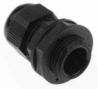 pnc12-bk080 Alpha Wire FIT Wire Management Series Black PA 6 Cable Gland, NPT 1/2in Thread, 6mm min., 12mm max., IP66, IP68