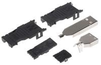 1827525-1 TE Connectivity Straight, Cable Mount, Plug- Single Port Type A USB Connector