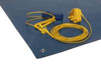 144-561 RS PRO Blue Bench/Floor ESD-Safe Mat, 10m x 1.2m x 2mm