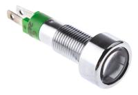 smld08214 Signal Construct Green Panel Mount Indicator, 24 → 28V, 8mm Mounting Hole Size