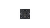 8627205 Berker 862 Black Plug Socket, 13A, Type K - Danish