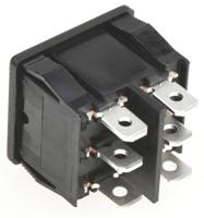 2-1634200-6 TE Connectivity DPDT, (On)-Off-(On) Rocker Switch Panel Mount