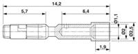 1607356 Phoenix Contact Female Crimp Crimp Contact, Contact Size 1 (Dia.)mm, Wire Size 0.14 → 0.5 mm²