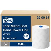 290067 Tork Matic Rolled White Paper Towel, 190 x 190mm, 2-Ply, 625 Sheets