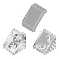 3842548854 Bosch Rexroth Grey PP Cover Cap, 40 x 40 Strut Profile