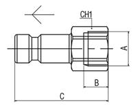 176-2008 RS PRO Nickel Plated Brass Female Coupler Nipple, G 1/8 Female Threaded