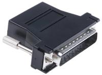 818-716 RS PRO D Sub Adapter Male 25 Way D-Sub to Female RJ45
