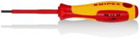 98-13-30 Knipex Hexagon Insulated Screwdriver, 3 mm Tip, 75 mm Blade, VDE/1000V, 182 mm Overall