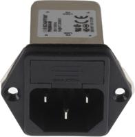 fn9260-6-06 Schaffner 6A, 250 V ac Male Panel Mount IEC Inlet Filter FN9260-6-06, Faston 2 Fuse