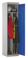 521-504 RS PRO 1 Door Steel Blue Locker, 1800 mm x 450 mm x 450mm